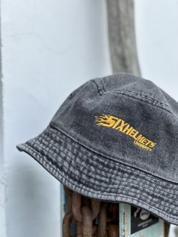 画像2: SIXHELMETS CHOPPERS BUCKET HAT BLACK DENIM
