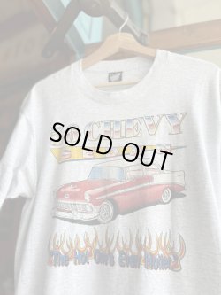 画像4: 90s 1956 CHEVY SEDAN “THE HOT ONE’S EVEN HOTTER” T-SHIRT L