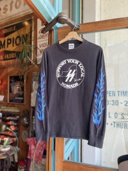 画像1: 90s HELLS ANGELS LONG SLEEVE T-SHIRT M