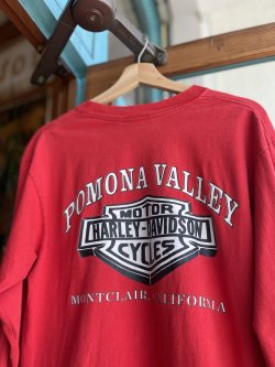 画像4: 90s HARLEY DAVIDSON BAR&SHIELD POMONA VALLEY LONG SLEEVE POCKET T-SHIRT M