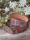 画像2: VINTAGE 70s ZIG-ZAG MAN MARIJUANA LEAFS LETHER BELT (2)