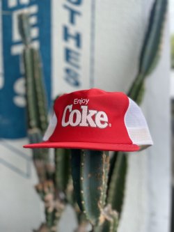 画像1: VINTAGE COCA COLA COKE MESH CAP
