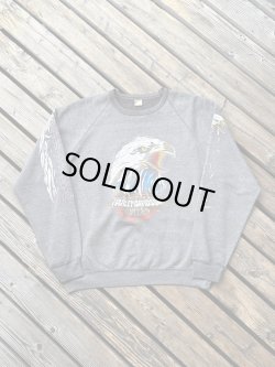 画像1: VINTAGE 70-80s HARLEY DAVIDSON EAGLE BAR&SHIELD LOGO SWEATSHIRT