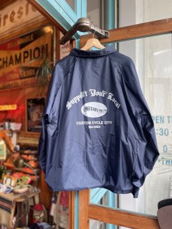画像1: SIXHELMETS CHOPPERS “SUPPORT YOUR LOCAL” OLD COACH JACKET NAVY XL