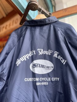 画像4: SIXHELMETS CHOPPERS “SUPPORT YOUR LOCAL” OLD COACH JACKET NAVY XL