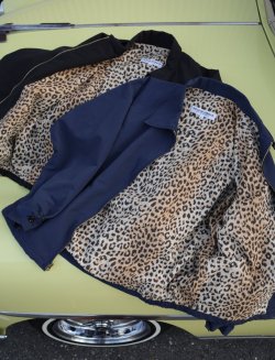 画像7: THE GOOD DRIZZLER JACKET LEOPARD NAVY