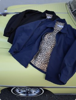 画像6: THE GOOD DRIZZLER JACKET LEOPARD NAVY