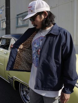 画像13: THE GOOD DRIZZLER JACKET LEOPARD NAVY
