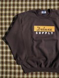 THE DELUXE SUPPLY LOGO SWEATSHIRT BROWN