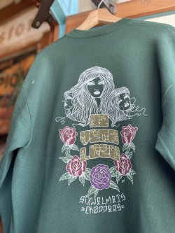 画像4: SIXHELMETS CHOPPERS “MI VIDA LOCA” VTG SWEATSHIRT DRAWN BY BOULEVARD FEVER ART L