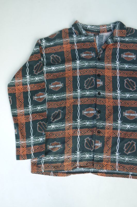 HARLEY DAVIDSON OFFICIAL OLD PAJAMAS SHIRT XL - sixhelmets quality clothes