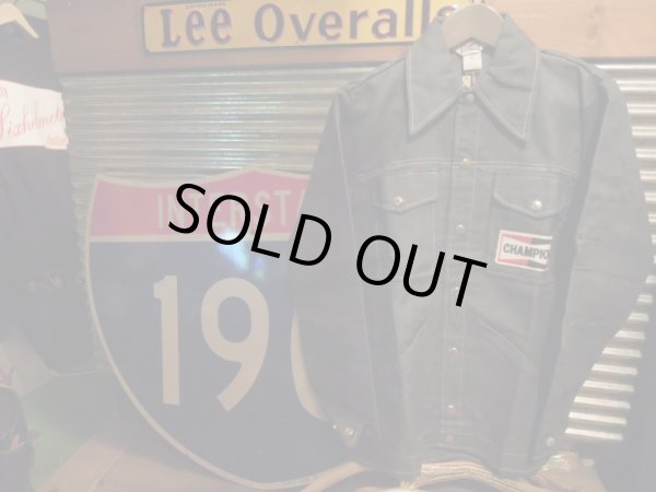 画像1: 1970s CHAMPION Official Racing Vintage Denim Shirt