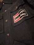 画像4: 1970s CHAMPION Official Racing Vintage Denim Shirt