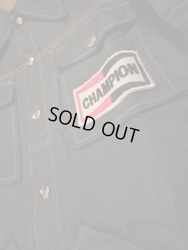 画像4: 1970s CHAMPION Official Racing Vintage Denim Shirt