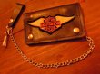 画像1: HARLEY DAVIDSON LEATHER CHAIN WALLET 