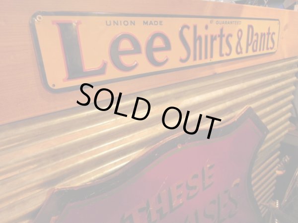 画像1: Lee Shirt＆Pants VintageTin Plate Sign