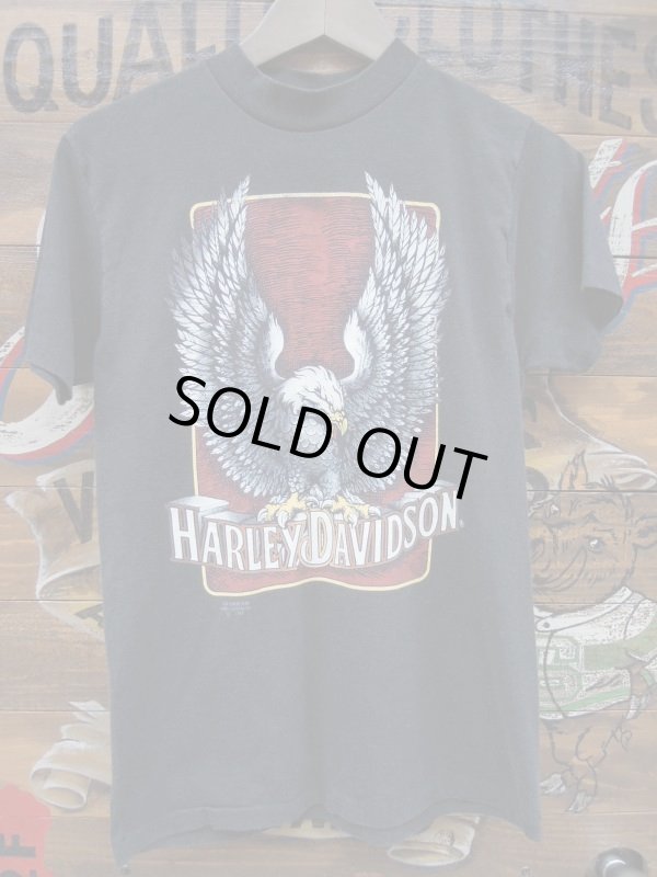 画像1: HARLEY DAVIDSON Vintage Eagle Logo T-Shirt 