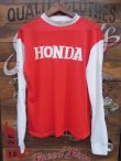 画像1: HONDA Vintage Motocross Shirt White×Red　