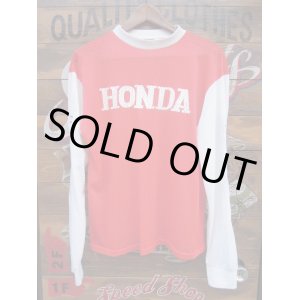 画像: HONDA Vintage Motocross Shirt White×Red　