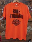 画像1: HARLEY DAVIDSON RIDE STRAIGHT VINTAGE T-SHIRT