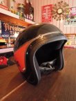 画像2: 1970s YAMAHA VINTAGE HELMET BLACK×ORANGE LARGE