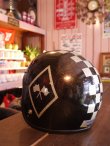 画像1: SAFETECH CHECKER METALFLAKE VINTAGE HELMET BLACK MEDIUM