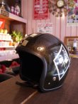 画像2: SAFETECH CHECKER METALFLAKE VINTAGE HELMET BLACK MEDIUM