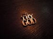 画像1: Vintage Tiffany&Co Sterling TRY GOD Pendant Charm (2)