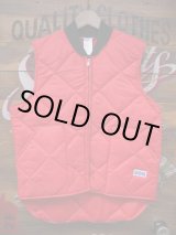 画像: BIG SMITH PUFFY VEST RED MEDIUM