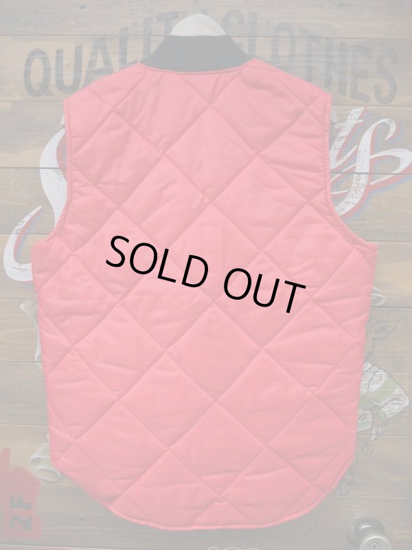 画像2: BIG SMITH PUFFY VEST RED MEDIUM