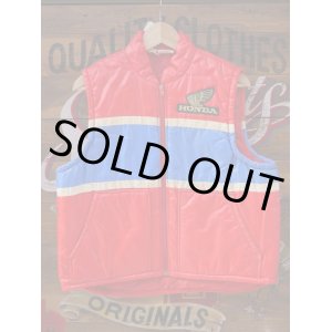 画像: HONDALINE VTG PUFFY RACING VEST LARGE