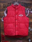 画像1: Caｐ'n Jac VTG PUFFY RACING VEST RED MEDIUM