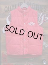 画像: Caｐ'n Jac VTG PUFFY RACING VEST RED MEDIUM