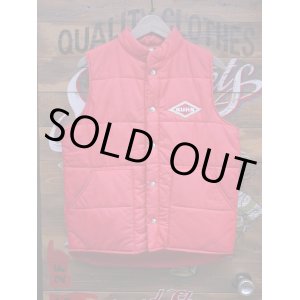画像: Caｐ'n Jac VTG PUFFY RACING VEST RED MEDIUM