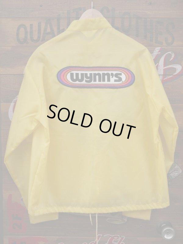 画像2: WYNN'S OFFICIAL RACING NYLON JACKET YELLOW M-L 