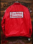 画像1: FIRESTONE CHECKER LINE VTG NYLON JACKET M