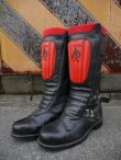 画像1: ASHMAN VINTAGE MOTOCROSS BOOTS BLACK×RED