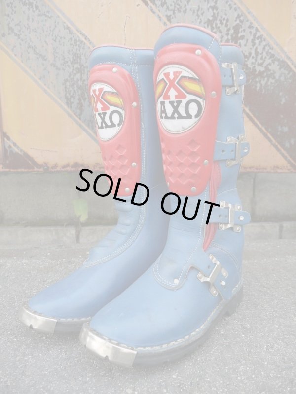 画像1: AXO VINTAGE MOTOCROSS BOOTS SKY BLUE 