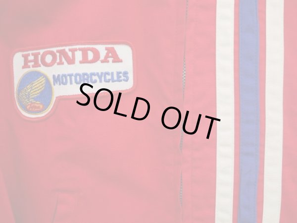 画像5: HONDA MOTORCYCLES VTG COTTON RIDERS JACKET MEDIUM