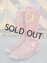 画像: AXO MOTO FOX VINTAGE MOTOCROSS BOOTS RED 