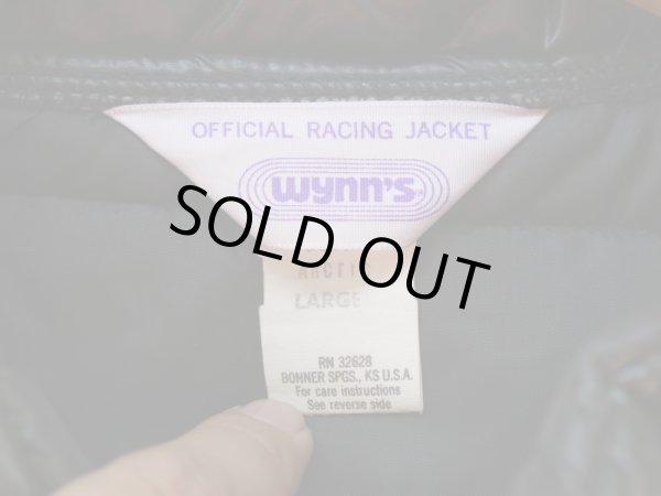 画像3: WYNN'S VTG OFFICIAL RACING PUFFY JACKET BLACK LARGE 