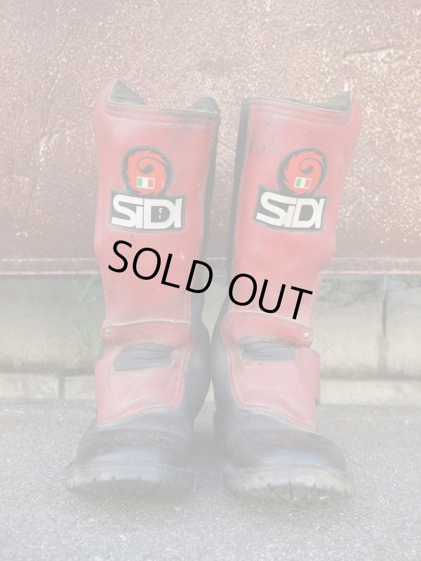 画像4: SIDI VINTAGE MOTOCROSS BOOTS BLACK×RED 27cm