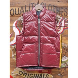 画像: HONDALINE OFFICIAL RACING PUFFY VEST SMALL WINERED