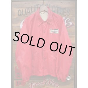 画像: CHAMPION SPARK PLUG OFFICIAL COACH JACKET LARGE RED