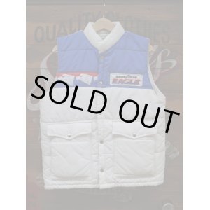 画像: GOODYEAR EAGLE OFFICIAL RACING PUFFY VEST MEDIUM BLUE×WHITE