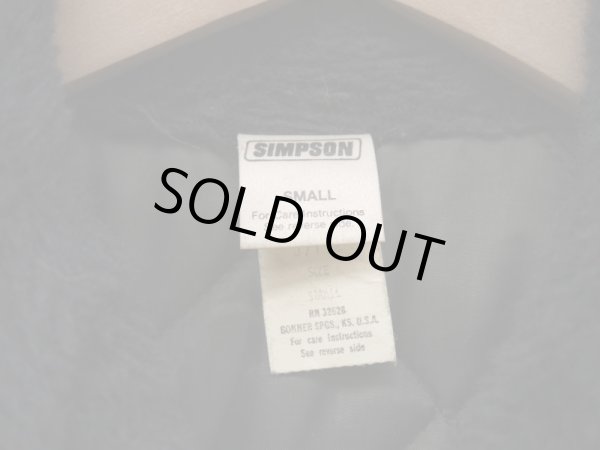 画像4: SIMPSON OFFICIAL RACING JACKET MADE IN USA SMALL BLACK