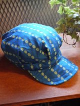 画像: sixhelmets handpaint dot work cap blue×skyblue