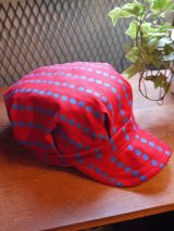 画像: sixhelmets handpaint dot work cap reｄ×blue