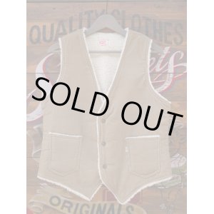 画像: LEVIS VTG CORDUROY BOA VEST BEIGE MEDIUM 