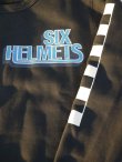 画像4: sixhelmets checker sleeve sweat shirt black×white